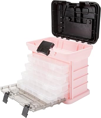 Rose toolbox - durable toolbox organizer with 4 compartments to store equipment, fishing, pearls, hair accessories and more stalwart.. Discover why thousands choose DIAYTAR NIGERIA for affordable products delivered in less than a week.