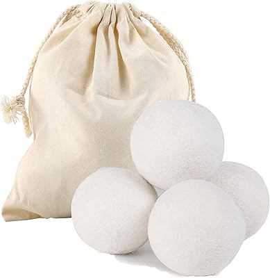 Wool drying balls 4 -piece Balls clothing with cotton bag.. Why wait? Get your order in 5–8 days with DIAYTAR Nigeria.
