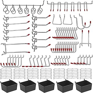 The White Shop 114 Pieces for perforated panels with metal hooks sets, bins for perforated panels, locks to organize storage system tools.. DIAYTAR NIGERIA connects you with thousands of products at competitive prices, delivered within a week.