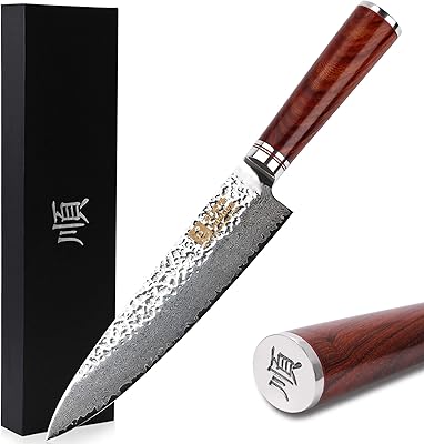 Sunlong 8 inch professional chef in Damascus steel by 10 with a soul.. Your ultimate shopping destination, DIAYTAR NIGERIA combines extensive selection with affordable shipping.