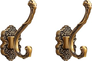 SDH rustic coatchers, Wall towel hooks, vintage style, bathroom, corridor, aluminum alloy, antique brass anodization, 2 -room package.. DIAYTAR NIGERIA: Where shopping is a pleasure with affordable prices and reliable delivery service.