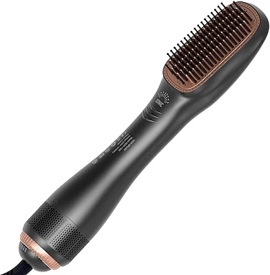 Shimi Professional 2 in 1 Negative ions hairdryer, Smoothing brush with hot air, electric comb for hairstyle (gold).. Nigeria's favorite online shopping platform, DIAYTAR offers unbeatable prices and delivery within a week.