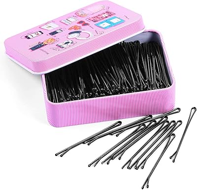 Delfino hair pins, hair pins, black hair clips, straight hair pliers for girls, children and women, hair accessories (200 pieces).. DIAYTAR NIGERIA: Where every Nigerian finds what they need at prices they can afford, delivered promptly.