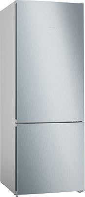 IQ300 free pose refrigerator with freezer at the bottom of Siemens, size 186 x 70 cm, stainless steel-lock, KG55NVL 20 model.. Why shop anywhere else? DIAYTAR Nigeria has it all and delivers fast.