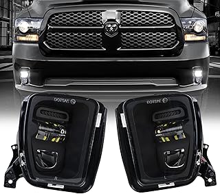 LED RAM 1500 LED fog lights, New version for Dodge RAM 1500 2013 2014 2014 2016 2018 2018 2018, Driving accessories, two rooms (black).. DIAYTAR NIGERIA brings affordable shopping to your fingertips with reliable delivery in less than 8 days.