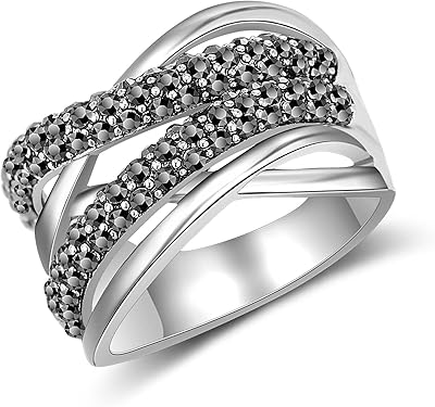 Crossed rings for women in 18 -carat gold, large twisted twirling marksite ring.. Shop confidently with Nigeria's most trusted e-commerce platform, offering swift and affordable delivery.