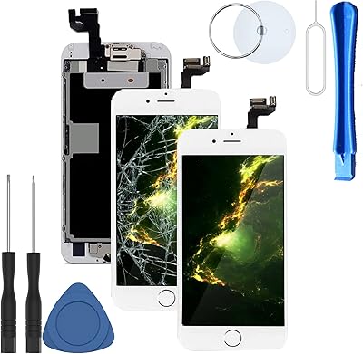 Compatible with the replacement screen of the white iPhone 6S LCD Touch Digning Full assembly with Local sensor home button before and free repair tool.. Don’t wait weeks — DIAYTAR Nigeria delivers your order in just a few days.