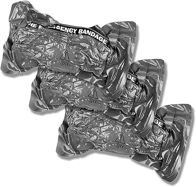 Israeli bandage of sterile compression in 3 pieces for Evac first aid running bandage.. DIAYTAR NIGERIA delivers on our promise of variety, affordability, and prompt nationwide shipping.