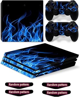 PS4 Pro sticker, vinyl adhesive cover for ps4 pro controller (includes 4 light bar stickers) (PS4 pro, hot blue).. DIAYTAR Nigeria offers great deals, a huge product variety, and delivery in under a week.
