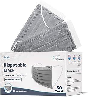 Disposable facial mask individually wrapped We Care - Package of 50, printed masks - 3 thicknesses.. DIAYTAR NIGERIA: Where shopping meets satisfaction with affordable prices and reliable 5-8 day shipping.