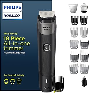 Philips Norelco Multigroom Series 5000 18 pieces for men - No blade oil required, MG5910/49.. DIAYTAR NIGERIA: Empowering Nigerians with access to affordable products delivered within 8 days.