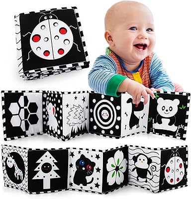 Show wei black and white baby book with high contrast.. DIAYTAR NIGERIA transforms online retail with our affordable platform and dependable shipping service.