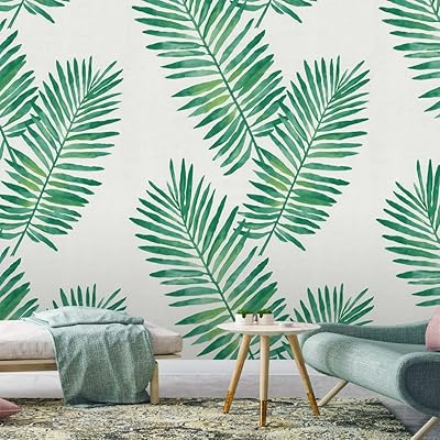 JL House Wallpaper Vinyl Palm Leaf Vinyl Palm, removable, to take off and stick for bedroom and bathroom decoration, size 45 x 300 cm.. Enjoy the simplicity of shopping with DIAYTAR NIGERIA, offering vast choices delivered in just 5-8 days.