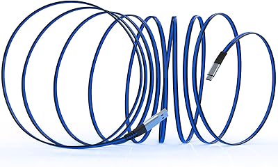 USB Type C cable 6 feet long for fast load 3A, Type C cable to LED compatible with Samsung Galaxy S20 S10 S9 S8 Plus, fast charging cable for note 10 9 8 and LG V50 V40G 8G7 (blue).. DIAYTAR NIGERIA: Your trusted partner for affordable online shopping with reliable delivery timeframes.