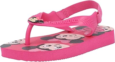 Havaiana Disney Classics II sandals for toddlers, funny children's slippers with comfortable rubber sole offering good support, pink flow.. DIAYTAR NIGERIA brings a world of products to your fingertips with affordable prices and quick delivery.