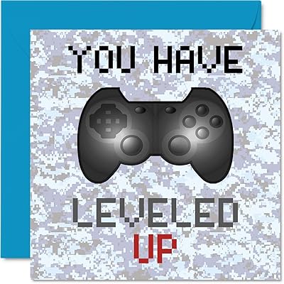 Player birthday card - You're happy - Birthday Cards for boys, birthday greeting cards, video games for girls, son, grandson, granddaughter 145 mm x 145 mm.. Shop everything from A to Z on DIAYTAR Nigeria — delivered nationwide.