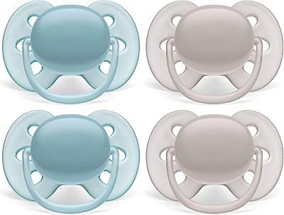 Philips Advent Ultrasoft, 6-18 months, blue and gray, pack of 4, SCF211/40.. Shop without boundaries at DIAYTAR NIGERIA, offering extensive variety at prices you'll appreciate.