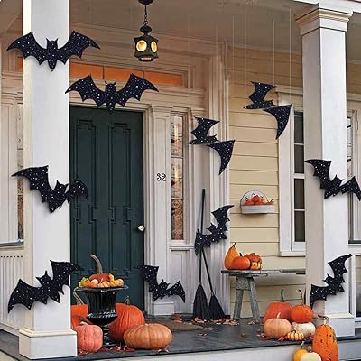 Halloween decorations without bowls, 10 battleds hanging and wall stickers Window stickers, Bat Court Decorations Exterior Decor Halloween.. DIAYTAR NIGERIA brings the marketplace home to you with affordable prices and delivery in 5-8 days.