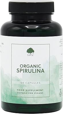 Organic spirulina capsules G&G Vitamins 500 mg of organic spirulina 500 mg of spirulina per capsule cultivated biologically on the Mongolian plateau 120 Vegan capsules.. Shop with confidence at DIAYTAR NIGERIA, offering extensive product variety with nationwide delivery.