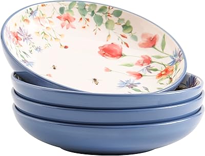 Beko Summer Provence ceramic dinner bowls of 35 ounces, batch of 4, for pasta, salad, cereals, soup, go to the microwave and the dishwasher.. Discover why DIAYTAR NIGERIA is the smart shopper's choice for affordable products delivered nationwide.