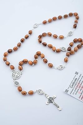 Catholic prayer chain in high quality olive wood and knots.. DIAYTAR NIGERIA: Where convenience meets affordability with delivery across Nigeria in under 8 days.