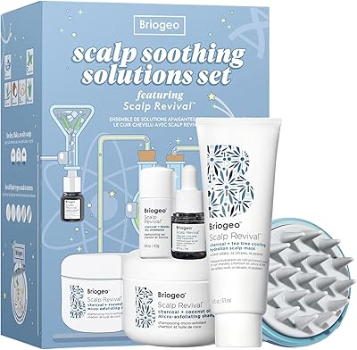 BRIOGEO SCALP Revival Scalp SOOT SOLUTIONS SET | Shampoo, mask, scalp masseur, mini treatment of dry scalp and mini dry shampoo | Salle a dry, scapeirous scalp, itchy or fatty | 14.3 ounces.. Shop smarter, not harder with DIAYTAR NIGERIA - thousands of products at your fingertips with affordable delivery.