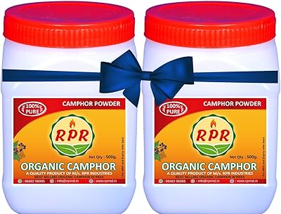 RBR organic camphor powder, 1 kg (500 g x 2 pots), white.. Shop without boundaries at DIAYTAR NIGERIA, offering affordable products with convenient delivery times.