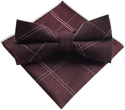 Cotton tie made by hand for elf men with pouch