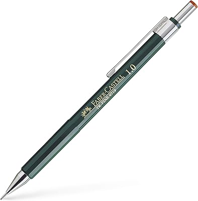 FABER-CASTELL TK FINE 9719, 1.0 mm, fully retractable case, with integrated eraser, made in Germany, green, 136900.. Experience shopping without compromise at DIAYTAR NIGERIA, with vast selection and quick delivery.