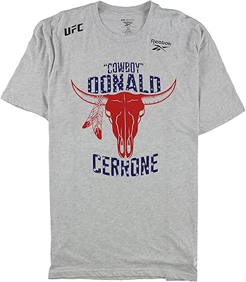 Reebok cowboy graphics t-shirt Donald Cerrone for men, gray.. Experience retail therapy without the financial stress at DIAYTAR NIGERIA's affordable e-commerce platform.
