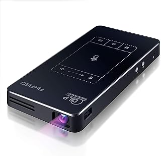 Mini Pico Pocket Projector Akaso WT50, HD DLP 1080p HD projector with Android system, WiFi, Wireless Screen Sharing, Trackpad design and film projector Pocket for iPhone Android.. Experience shopping without compromise at DIAYTAR NIGERIA, with vast selection and quick delivery.