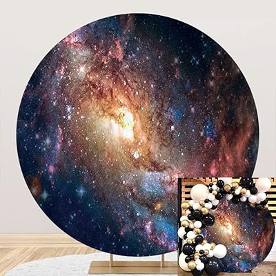 Yeele 7 x 7 Fond Bond Fond Ronde Fonde Galaxy Star Sky Universe Espace Extra-Atmospheric Science Photography Background Theme Decor Child Adult Art Session Photo Accessories of Studio Accessories.. Experience retail therapy without the financial stress at DIAYTAR NIGERIA's affordable e-commerce platform.
