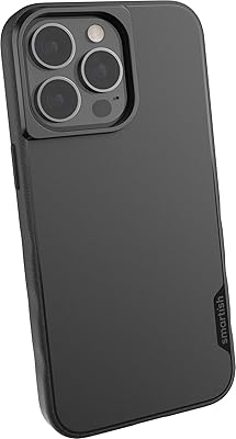 SMARTTIH Slim shell for iPhone 13 Pro - Monk Grip case compatible with Magsafe [light + protector] Fine case with fine grip and microfiber lining, black.. DIAYTAR Nigeria: Shopping that fits your budget and your schedule.