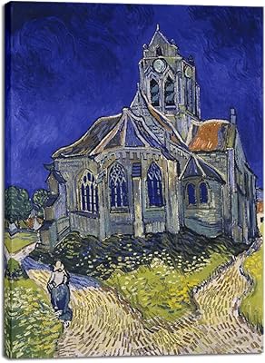 Wieco Art Church in Auvers Impressions On Giclée Mural Art Giclé By Vincent Van Gogh Classical Abstract Art Modern Images Of Landscape for Wall Decoration Decor of Office at home.. Say hello to Nigeria’s fastest-growing e-commerce site — DIAYTAR Nigeria.