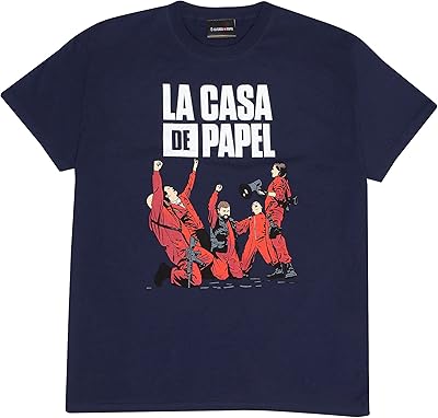 T-shirt La Casa de Papel Money Heist Celebrating Boyfriend Fit For Women.. Shop across boundaries at DIAYTAR NIGERIA and enjoy budget-friendly nationwide delivery within the week.