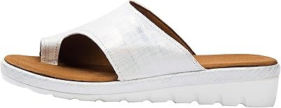 Comfortable PU leather sandals with flat sole for women, flexible and relaxed, wide -end design, foot correction orthotics.. Shop across categories with ease at DIAYTAR NIGERIA, delivering affordability within the week.