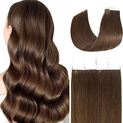 24 inches semi-permanent band real attaché Remi Remy 100 band of human hair in the extensions 40g 20pcs invisible without seam reusable chocolate brown skin #4.. DIAYTAR NIGERIA brings the nation's largest product catalog to your doorstep at prices you'll appreciate.