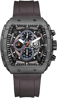 Men's chronograph watch 22 mm black silicone bracelet H3856G-GRYBLK, black, 22 mm.. With DIAYTAR Nigeria, you can browse through thousands of items at the best prices. Place your order today and receive it in less than a week.