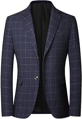 Blazer British vintage tiles for men, relaxed fitted cut, jacket with a button, social business blazer, black, 3xl Asian size (EUR XL).. DIAYTAR NIGERIA transforms dreams into deliveries with our affordable prices and reliable shipping.