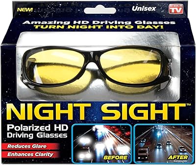 ONTELL night vision glasses | HD polarized sunglasses for night driving | Men and women, anti -reflets, stripes resistant, elegant, as we see on television.. Discover a world of affordable shopping with DIAYTAR NIGERIA's vast marketplace delivered to you in days.