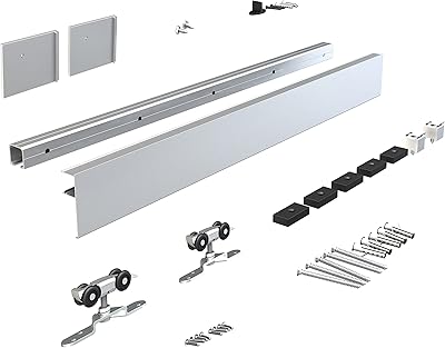 Jobest Kit De Porte De Grange Sliding 6 feet with decorative cover hidden in aluminum alloy for simple modern wooden wooden door.. DIAYTAR NIGERIA: Your one-stop e-commerce destination with affordable prices and nationwide delivery in 5-8 days.