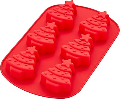 Wilton silicone mold for pastry, candy and Christmas tree, 6 cavities.. DIAYTAR NIGERIA: Empowering Nigerians with access to affordable products delivered within 8 days.