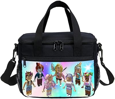 Bonamana isolated lunch bag for children, isothermal mesh for children and adults, meal preparation container, bento lunch organizer, waterproof lunch box, trip, camping, school (Roblox Girls).. The future of Nigerian shopping is here — DIAYTAR Nigeria.
