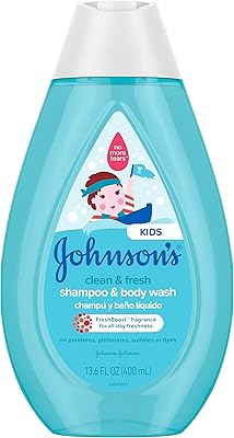 Shampoo and Clean & Fresh Johnson's children's body, 400 ml.. DIAYTAR NIGERIA: Where countless products meet affordable prices and reliable nationwide shipping.