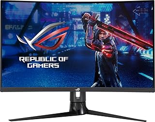 Curved game monitor asus rog stix xg32vc - 31.5.5 inch wqHD (2,560 x 1,440), 170 Hz (more than 144 Hz), 1 ms, synchronization of ultra low motion blur, 125 % srgb, freesync premium pro, HDR 400 screen, USB Tapez C.. DIAYTAR NIGERIA: Your trusted e-commerce partner with extensive product choices and affordable delivery.