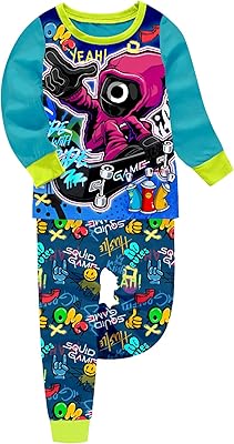 Long sleeve pajamas for children with squid game character motif, pajamas for boys and girls from 6 months to 12 years old.. From tech to toiletries, DIAYTAR Nigeria delivers without delay.