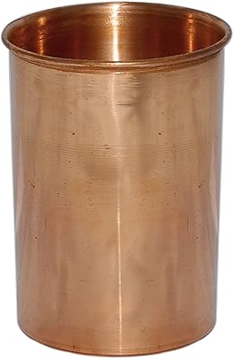 Pure copper glass cups BRISHA India Craft 375 ml.. DIAYTAR NIGERIA: Your trusted partner for affordable online shopping with reliable delivery timeframes.
