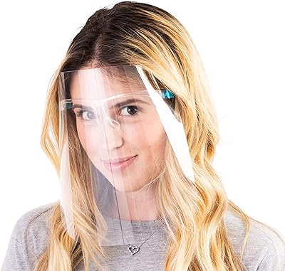 Washable facial screen, comfortable and reusable, fully transparent, protects the face and eyes from droplets and high quality anti -fog PVC, easy to install - pack of 6.. DIAYTAR NIGERIA: Making quality products accessible to all Nigerians at affordable prices.