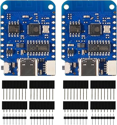 2 pieces qc-can for wemos d1 mini v4.0.0 Type C USB WiFi Internet of Objects based on ESP8266 4 MO Micropython NODEMCU compatible with Arduino.. Experience the convenience of online shopping with DIAYTAR NIGERIA's reliable 5-8 day delivery service.