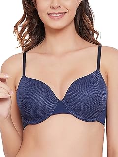 Clovia t-shirt for women with half-bonnet padded bra-Blue.. Unlock a world of affordable products with DIAYTAR NIGERIA's expansive e-commerce platform.